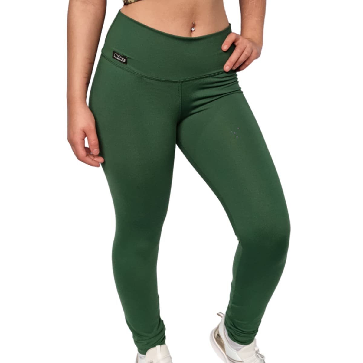 Green High-waisted Leggings for Women