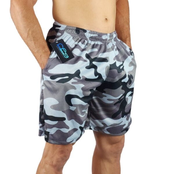 Shorts Sport Aero Cinza Camuflado