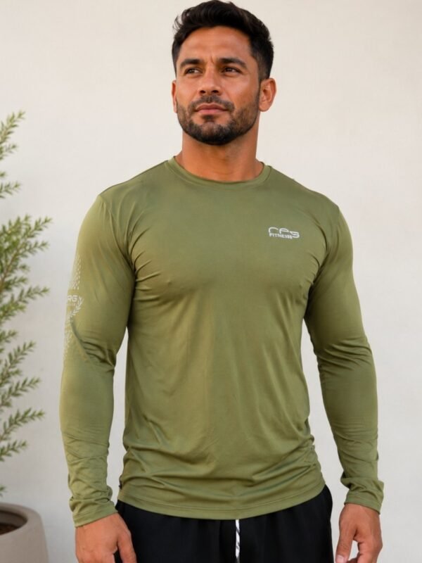 15600562760-15581257324-camiseta-termica-verde-manga-longa-8.jpg Camiseta Verde Térmica Manga longa Elegance Super Proteção UV50+ UVA/UVB