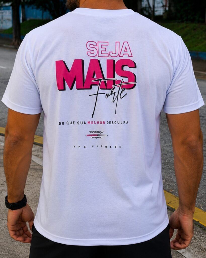 CAMISETA OVERSIZED SEJA MAIS FORTE QUE SUA MELHOR DESCULPA