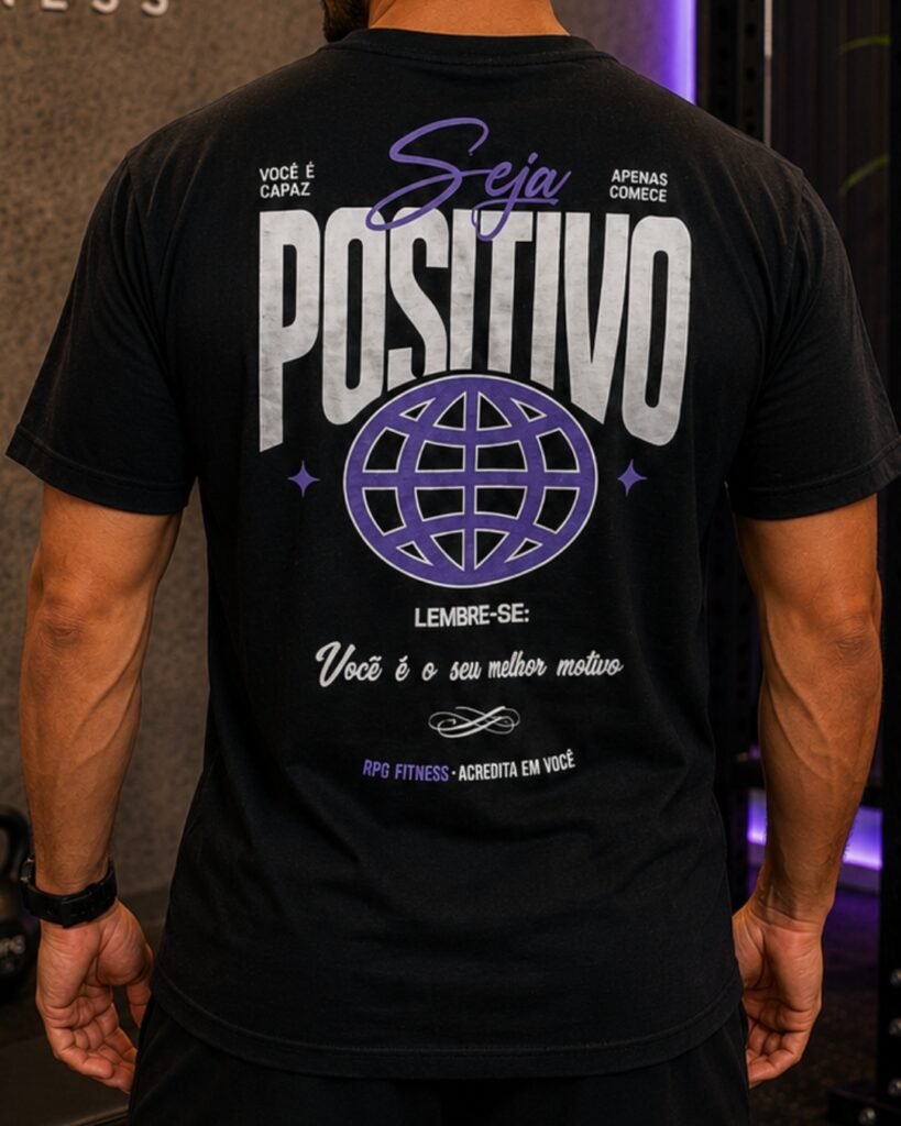 Camiseta Oversized Seja Positivo